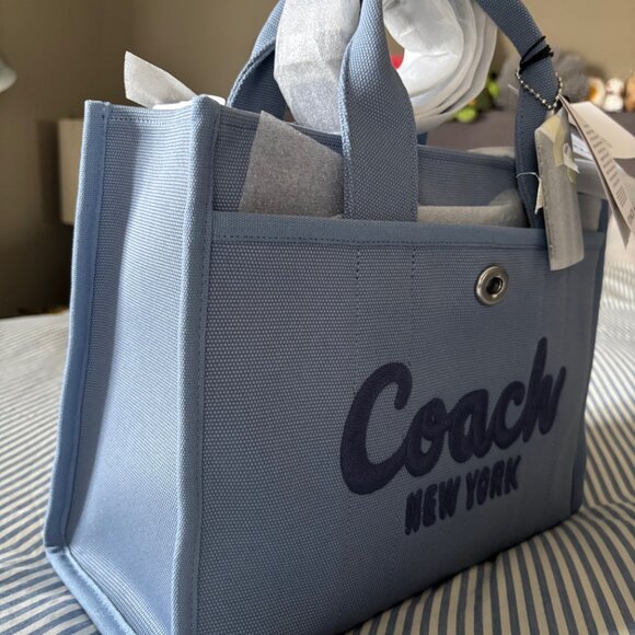 Coach Cargo Tote 26 in Slate Blue - Picture 3 of 9